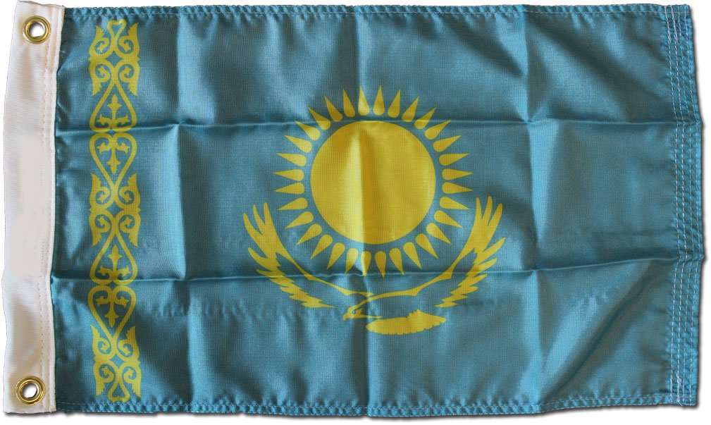 Kazakhstan - 12""X18"" Nylon Flag