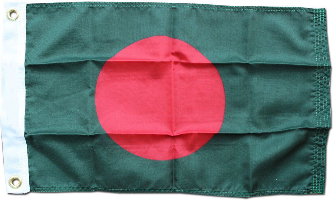 Bangladesh - 12""X18"" Nylon Flag