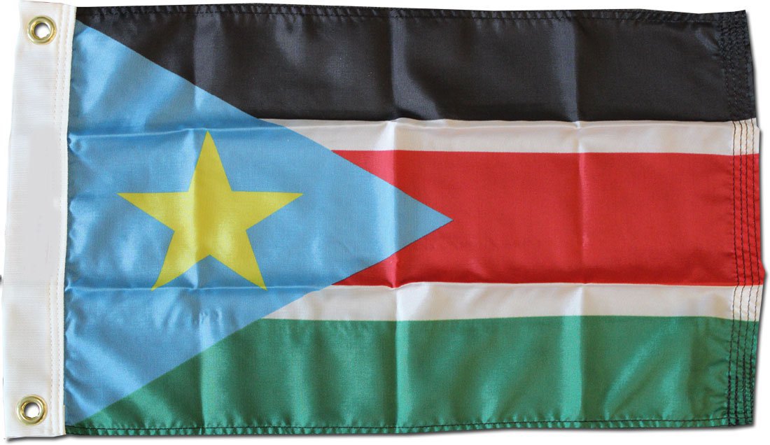 South Sudan - 12""X18"" Nylon Flag