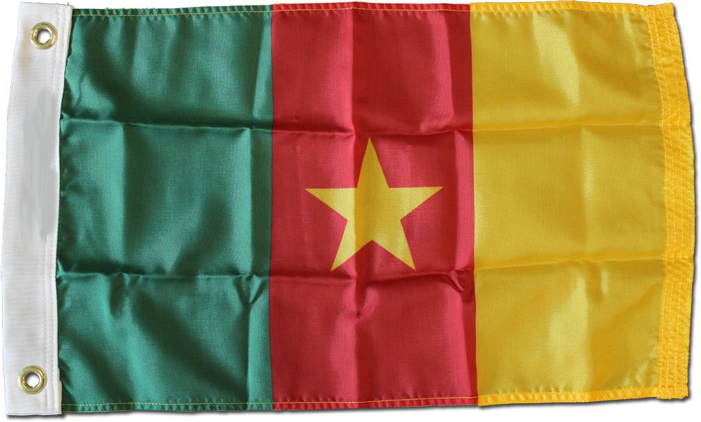 Cameroon - 12""X18"" Nylon Flag