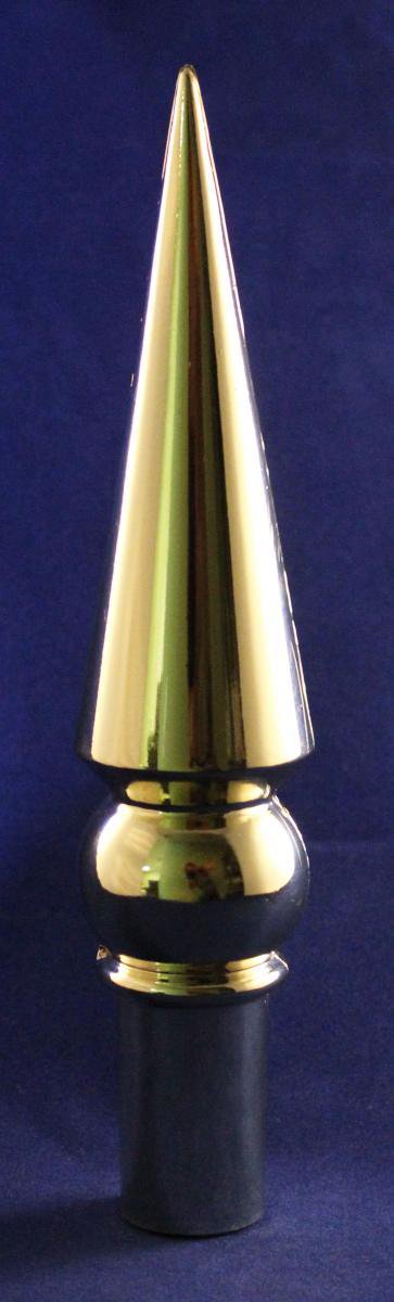 Round Spear - 8.25"" Styrene Pole Ornament