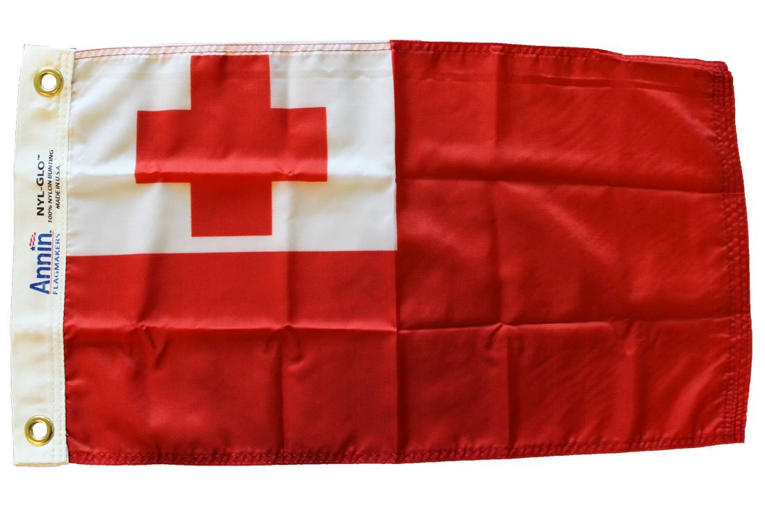 Tonga - 12""X18"" Nylon Flag