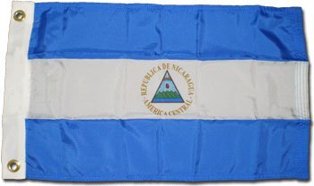 Nicaragua - 12""X18"" Nylon Flag (State)