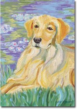 Golden Retriever (Bonet) - 12.5""x18"" Garden Banner