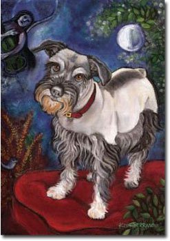 Schnauzer (Chagrowl) - 12.5""x18"" Garden Banner