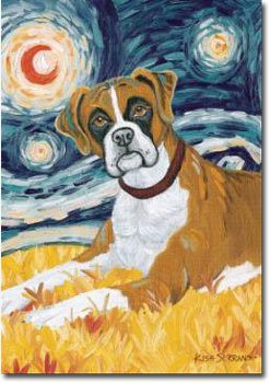 Boxer Art Banner - Van Growl