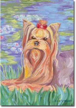 Yorkshire Terrier Art Banner - Bonet (Yorkie)
