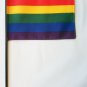 Rainbow - 4""x6"" Stick Flag