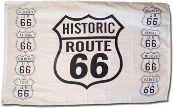 Route 66 -  3"X5 Polyester Flag