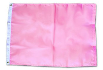 Pink - 12"" x 18"" Nylon Flag