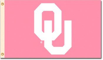 University of Oklahoma - 3"x5" Polyester Flag (Breast Cancer Awareness)