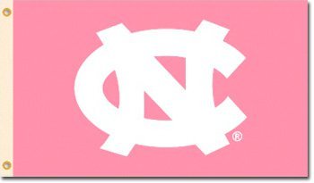 University of North Carolina - 3"x5" Polyester Flag (Breast Cancer Awar