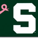 Michigan State - 3"x5" Polyester Flag (Breast Cancer Awareness)