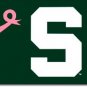 Michigan State - 3"x5" Polyester Flag (Breast Cancer Awareness)