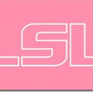 Louisiana State - 3"x5" Polyester Flag (Breast Cancer Awareness)
