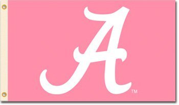 University of Alabama - 3"x5" Polyester Flag (Breast Cancer Awareness)