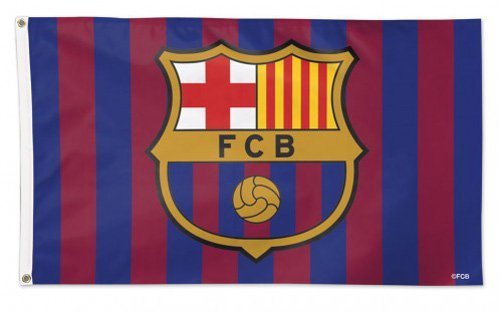 FC Barcelona - 3"x5" Polyester Flag (Large Logo)
