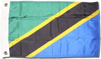 Tanzania - 12"" x 18"" Nylon Flag