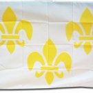Fleur-de-Lis - 3"x5" Polyester Flag (3/White)
