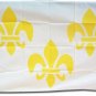 Fleur-de-Lis - 3"x5" Polyester Flag (3/White)