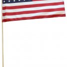 USA - 12""x18"" Stick Flag