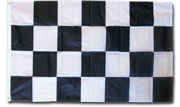 Checkered - 2"X3" Nylon Flag