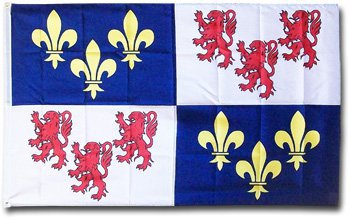 Picardy (Picardie) - 3"X5" Polyester Flag
