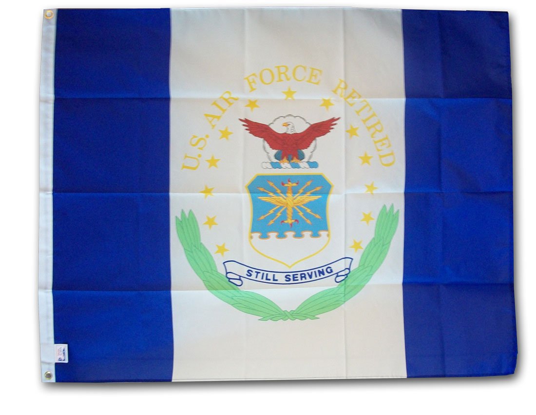 Air Force Retired - 3"x4" Polyester Flag