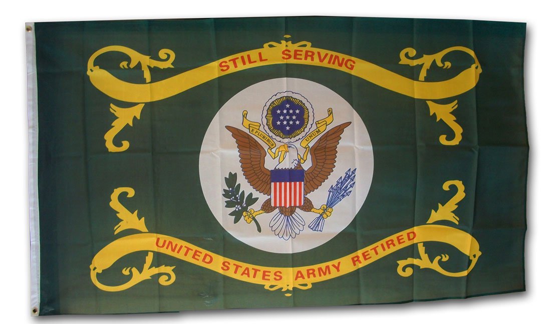 Army Retired - 3"x5" Polyester Flag