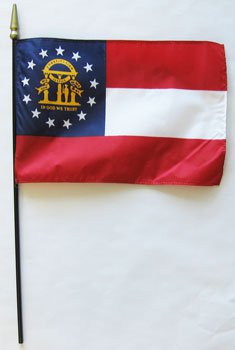 Georgia (2003) - 8""X12"" Stick Flag