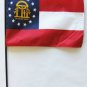 Georgia (2003) - 8""X12"" Stick Flag
