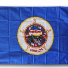 Minnesota - 3" x 5" Triple-Knit Polyester Flag