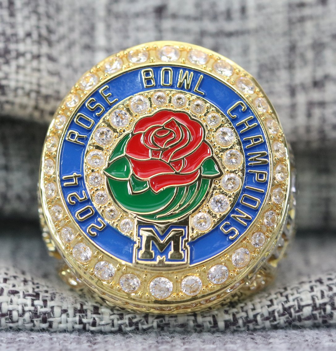 2024 Michigan Wolverines Rose Bowl NCAA Championship Ring 7-16S