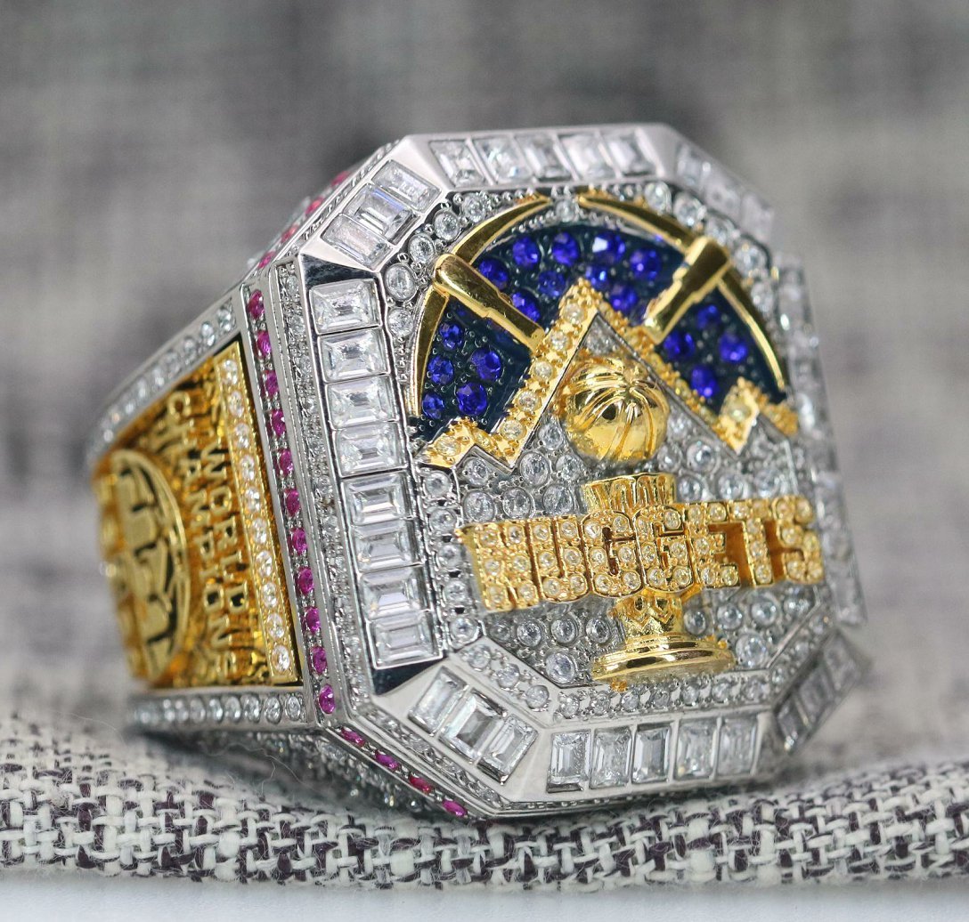 2023 Denver Nuggets National world basketball ring Gift /7-16 size/Jok