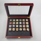 24PCS alabama crison tide NCAA championship rings 11 size with case&iu