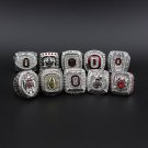 Set 10 PCS New Ohio State Buckeyes NCAA championship rings 11 size wit