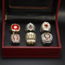 Set 6 PCS Clemson Tigers NCAA championship rings 11 size with case&ium