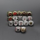 Set 17 PCS New Ohio State Buckeyes NCAA championship rings 11 size wit