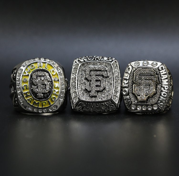 2010 2012 2014 San Francisco Giants MLB world championship rings witho