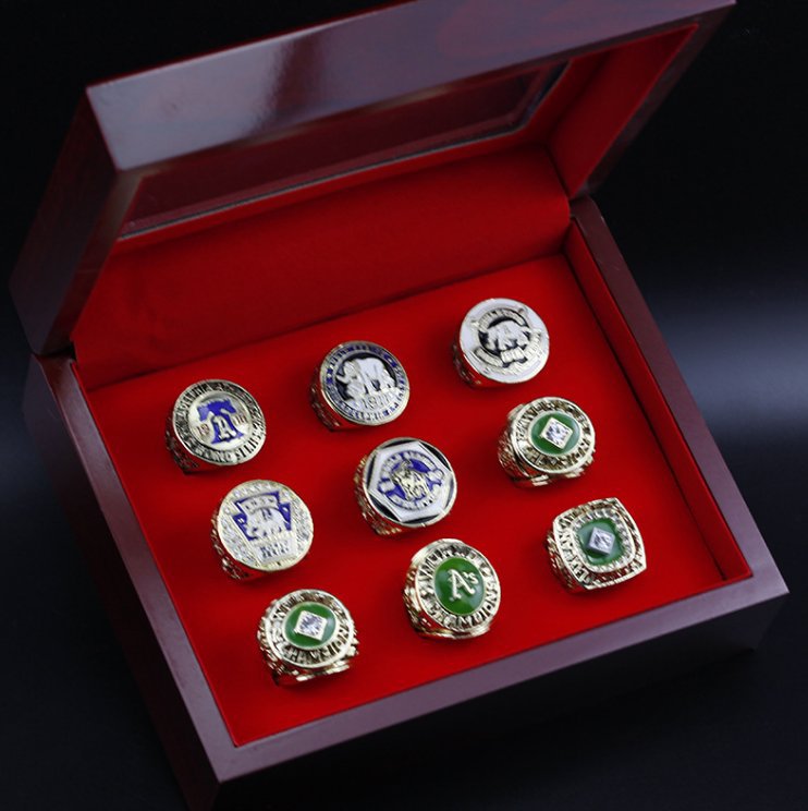 9PCS Philadephia Athletics MLB world series championship rings 11 size