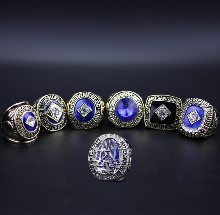 Full Set 7PCS Los Angles Dodgers world series championship rings 11 si