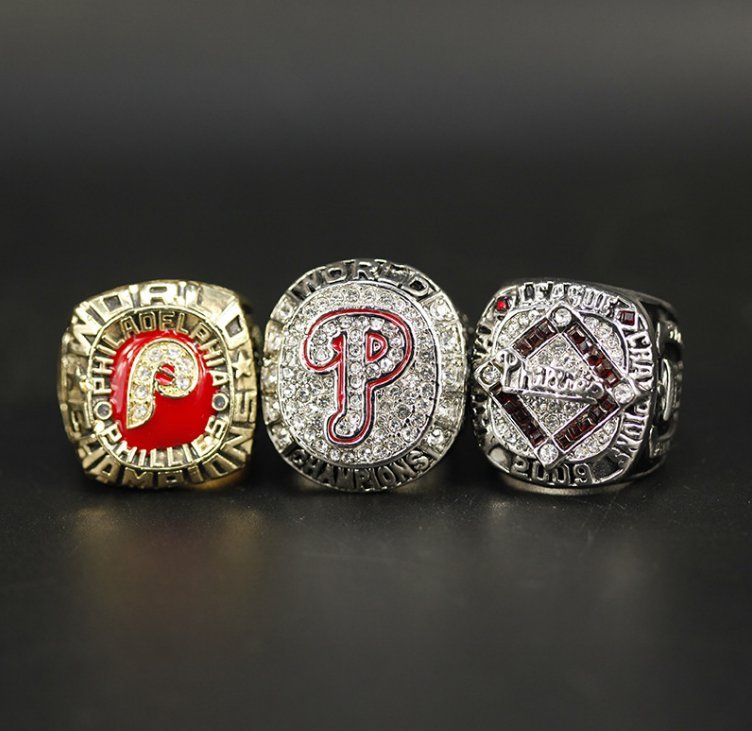 Full Set 3pcs Philadelphia Phillies world series championship rings 11