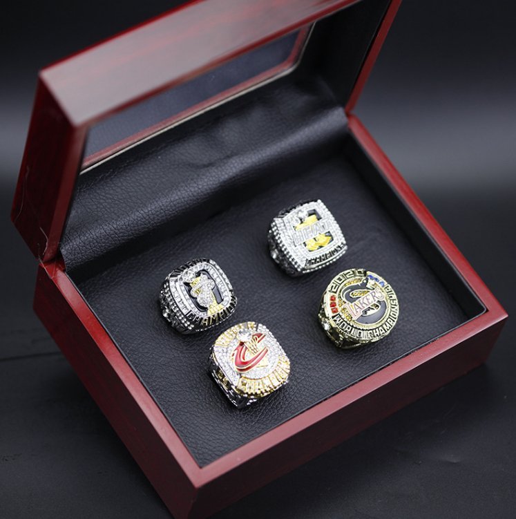 4PCS 2020 Los Angeles Lakers NBA Basketball championship rings James r