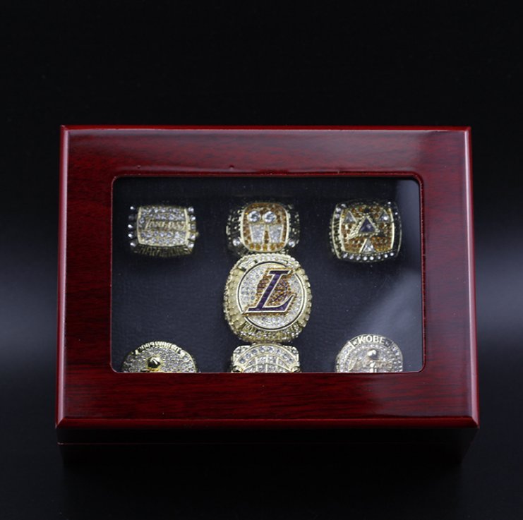 7PCS Set Los Angeles Lakers NBA Basketball championship rings KOBE JAM