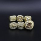 6PCS Set Los Angeles Lakers NBA Basketball championship rings for Kobe
