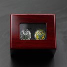 2PCS 2018 2021 Milwaukee Bucks Basketball Championship Rings with case