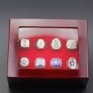 8PCS Dallas Cowboys Football super bowl championship rings with case&i