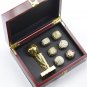 6PCS Set Los Angeles Lakers NBA Basketball championship ring and throp