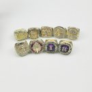 9PCS ONE Set Los Angeles Lakers NBA Basketball championship ring Kobe