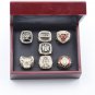 7PCS Chicago Bulls Michael Jordan NBA championship rings 11 size witho